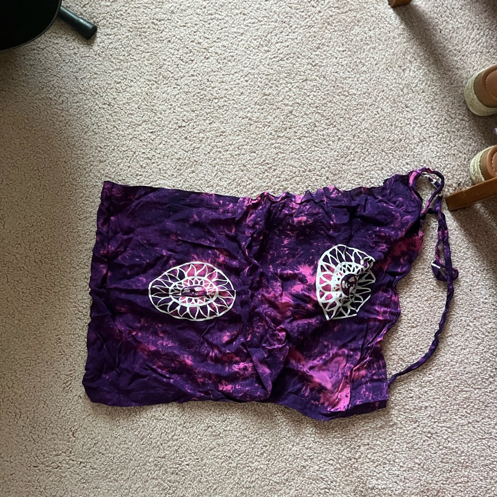 Purple and Pink Tie-Dye Tie Skirt